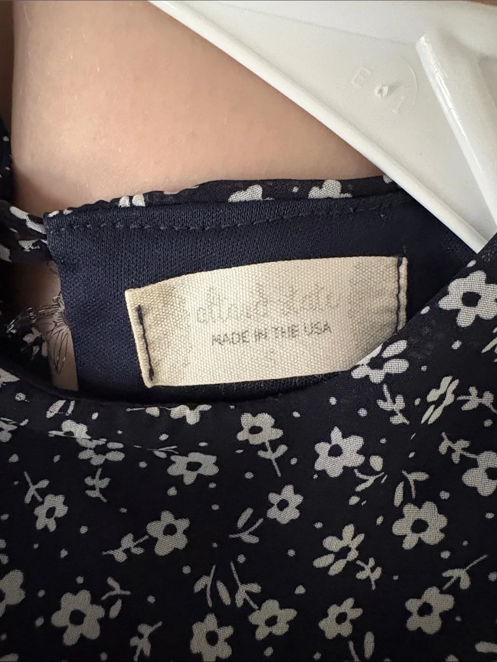 Altar’d State Navy Blue Floral Tiered Dress - Picture 2 of 2